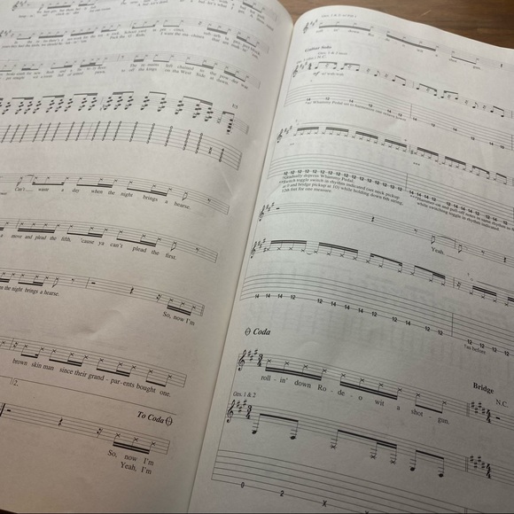 Rage Against The Machine Evil Empire Guitar Paper Sheet Music Book - Picture 4 of 8